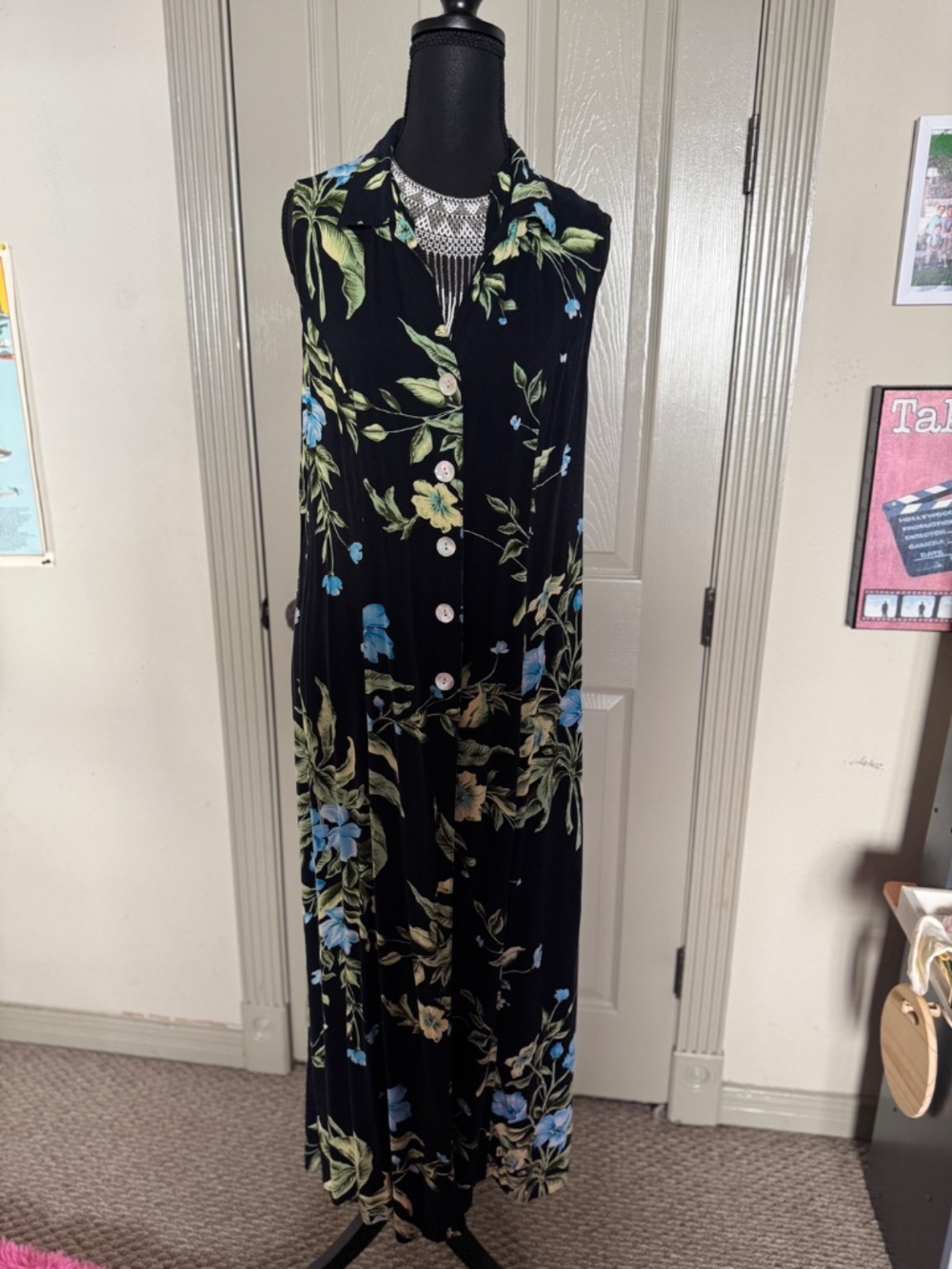California Krush Tropical Floral Maxi Dress